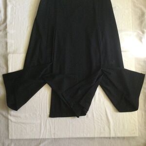 Vintage Isda & Co. Black Skirt Pleated Slits Sexy, Great For Dancing Size 8 Wool